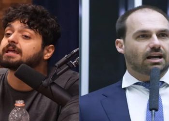 Ofensas entre Monark e Eduardo Bolsonaro