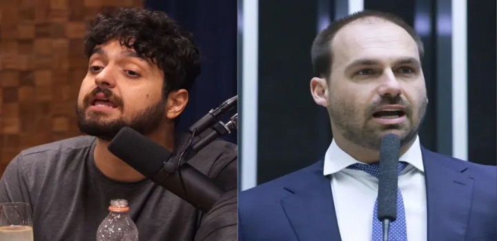 Ofensas entre Monark e Eduardo Bolsonaro