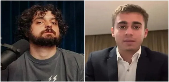 Twitter de Monark e Nikolas Ferreira
