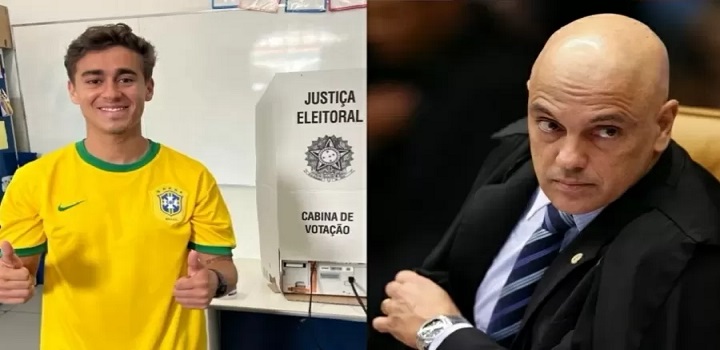 Alexandre Moraes e Nkolas Ferreira