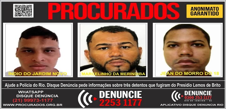 fuga de presos no RJ