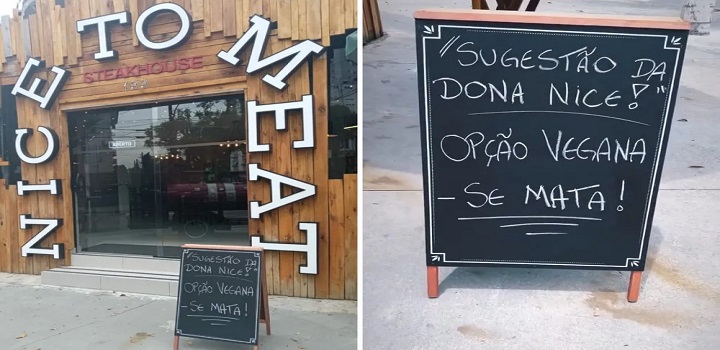 santos, churrascaria, veganos