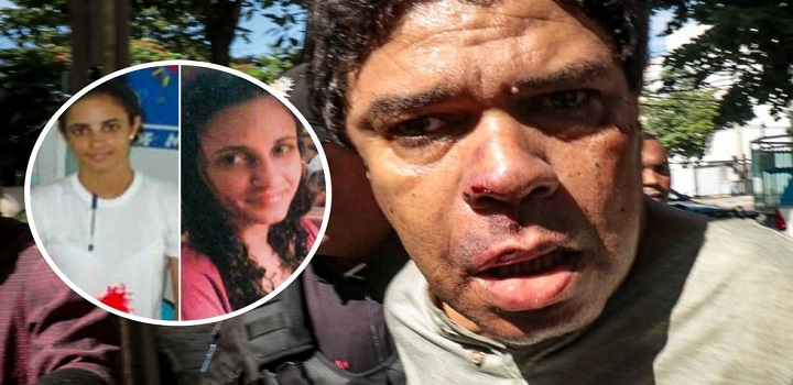 Alexander da Silva foi preso (17) por matar a esposa, a filha de 12 anos e um bebê de 11 meses