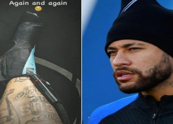 neymar lesão no tornozelo