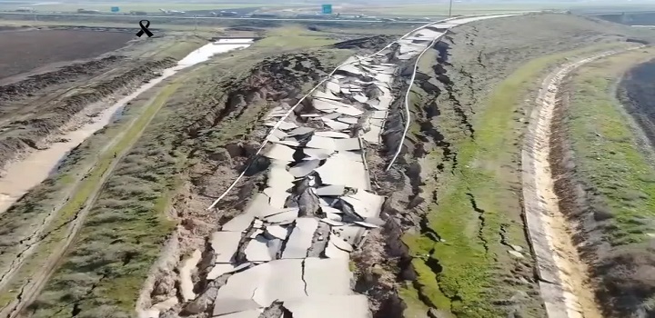 falha causada por terremoto na turquia e síria
