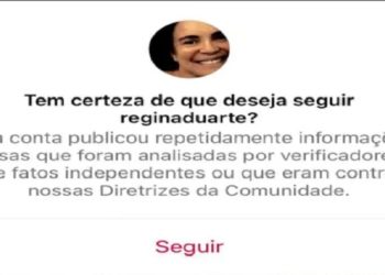 instagram informações falsas regina duarte