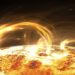 terra atingida por tempestade solar