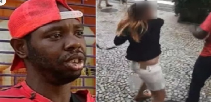 MULHER AGRIDE ENTREGADOR NO RJ