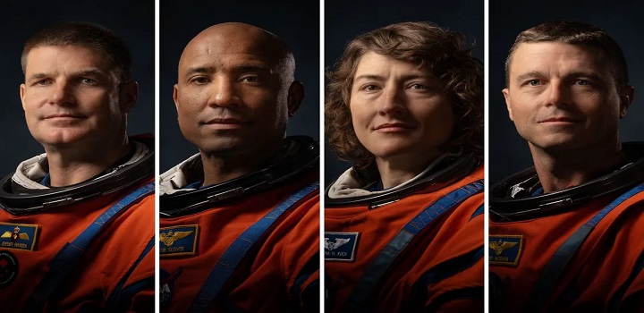 mulher e negro entre astronautas da nasa