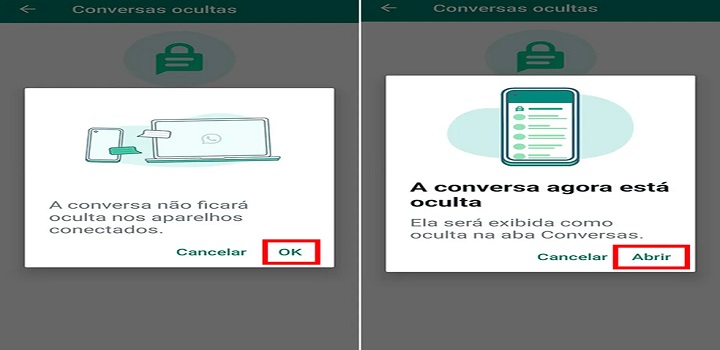 Como ocultar conversas do WhatsApp com senha ou biometria