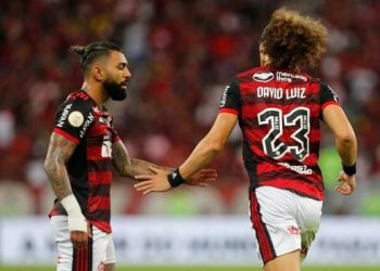 briga david luiz e gabigol