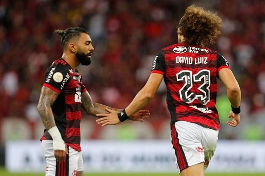 briga david luiz e gabigol