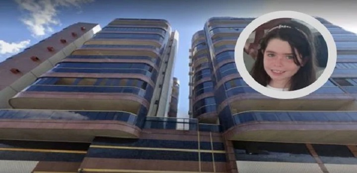 MORTE DE MENINA QUE CAIU DE PREDIO EM GUARAPARI
