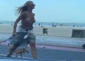 Mulher presa após fazer top less em balneário camboriú