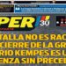 O jornal "Super Deporte", da cidade de Valência, antecipou na noite desta terça-feira a capa de sua edição de quarta-feira, dia 24 de maio de 2023. O diário critica duramente a punição dada ao Valencia,