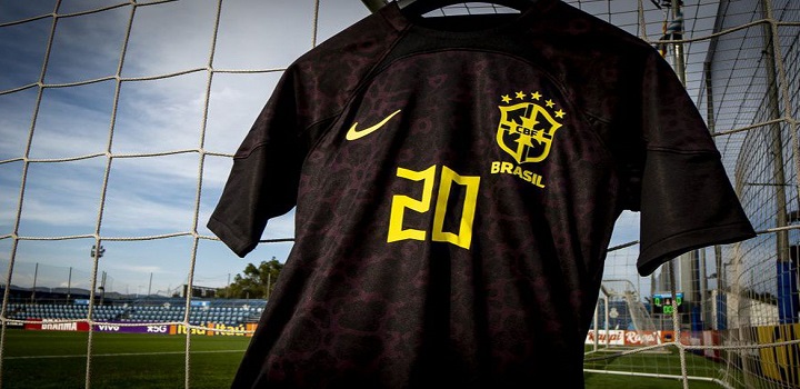 uniforme preto da seleção brasileira