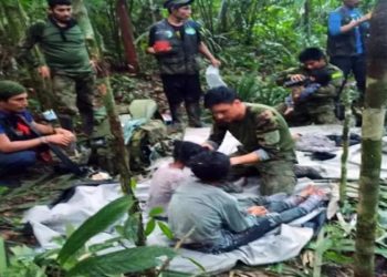 crianças resgatadas na colombia