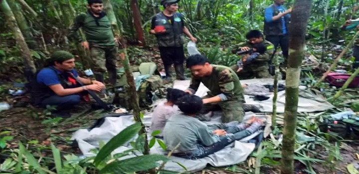 crianças resgatadas na colombia