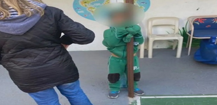 Foto mostra criança sendo humilhada por fazer xixi na roupa em escola particular de SP; polícia investiga denúncias de maus-tratos