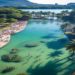 Com o auxílio da inteligência artificial, exposição mostra versões balneáveis da Lagoa e outras paisagens do Rio