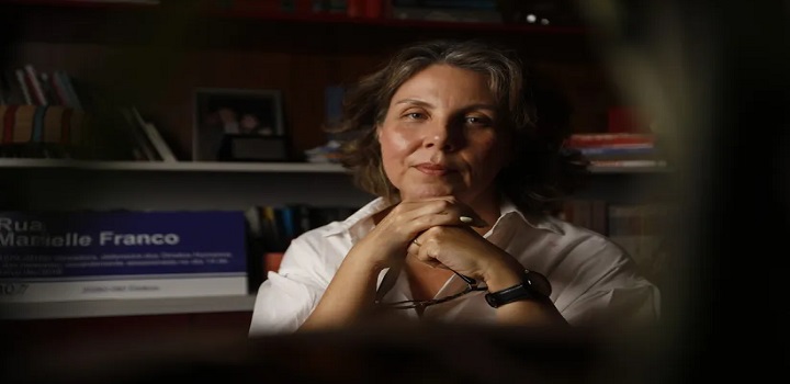 A ex-assessora Fernanda Chaves é a única sobrevivente do carro em que estavam Marielle Franco e Anderson Gomes, em 14 de março de 2018. Cristiano Mariz / Agência O Globo
