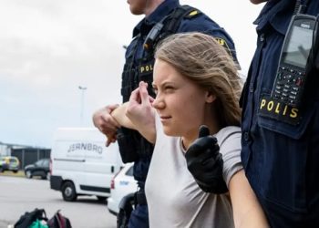 protesto de greta thunberg