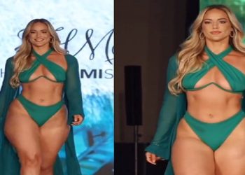 Quem é a modelo que viralizou após críticas por mostrar suas curvas em desfile de moda