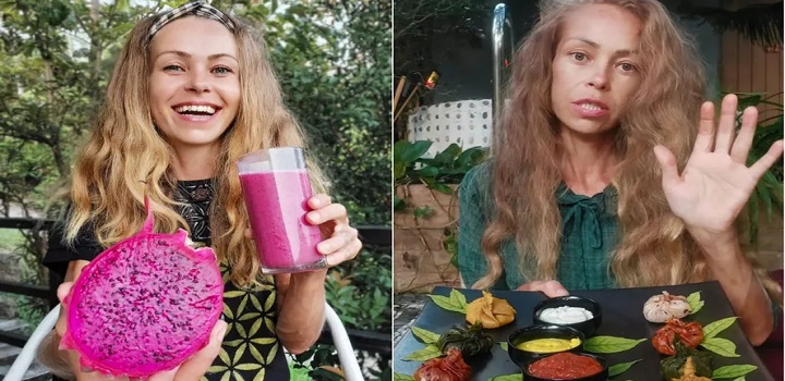 Uma influenciadora digital vegana morreu "de fome e exaustão"