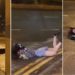 MULHER ARRASTADA POR TUFAO EM HONG KONG