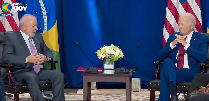 encontro de Lula e Biden