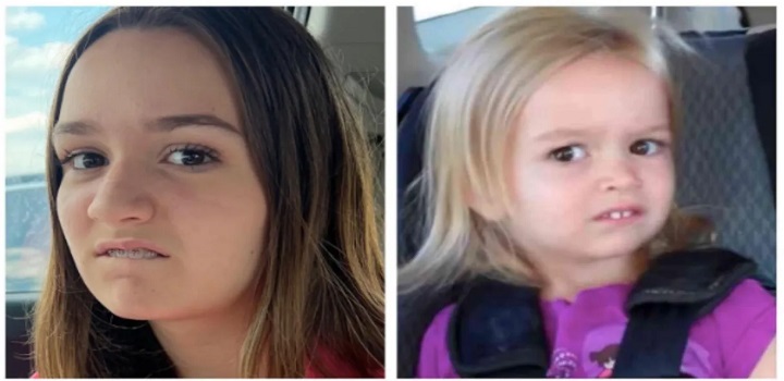 Chloe virou meme em 2013, ao reagir de forma icônica a uma viagem supresa à Disneylandia