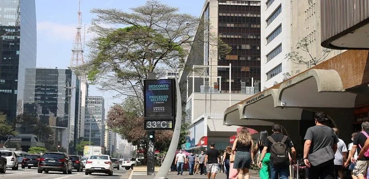 onda de calor no brasil