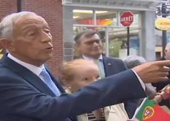 presidente de portugal comenta sobre decote de mulher