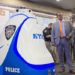 robô policial no metrô de nova york