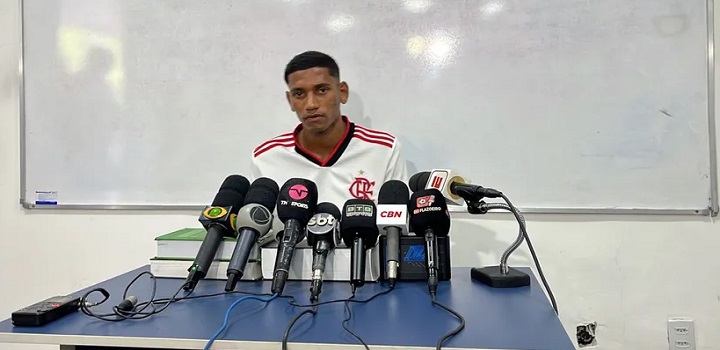 briga de marcos braz com entregador