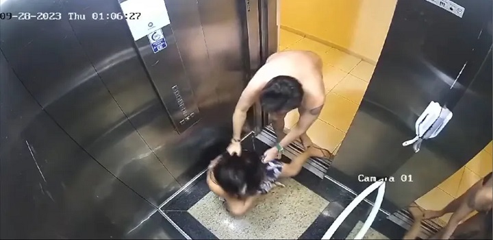 advogado agride mulher em elevador
