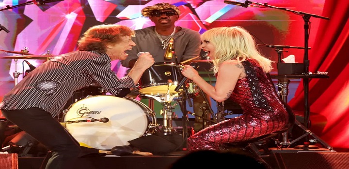 Lady Gaga e The Rolling Stones cantam ao vivo 'Sweet Sounds of Heaven' pela primeira vez