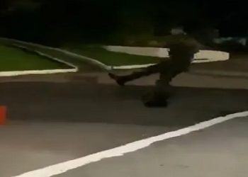 militar chuta animal no RJ