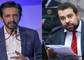 O atual prefeito de São Paulo, Ricardo Nunes (MDB), e o deputado federal Guilherme Boulos (PSOL-SP). Estadão Conteúdo/ Câmara dos Deputados