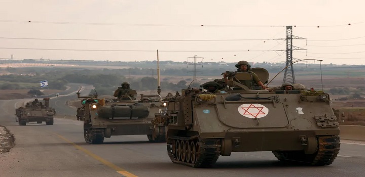 invasão por terra a gaza