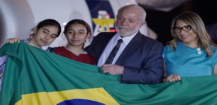 brasileiros resgatados em gaza