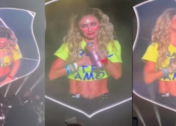 ANAHI DOENTE CHORANDO EM PALCO