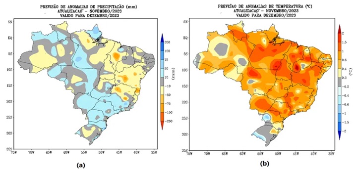 Veja qual será a previsão do tempo para dezembro de 2023