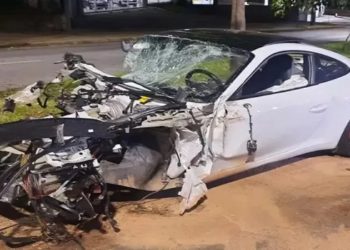 acidente com porsche em bh