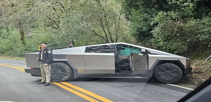 acidente cybertruck