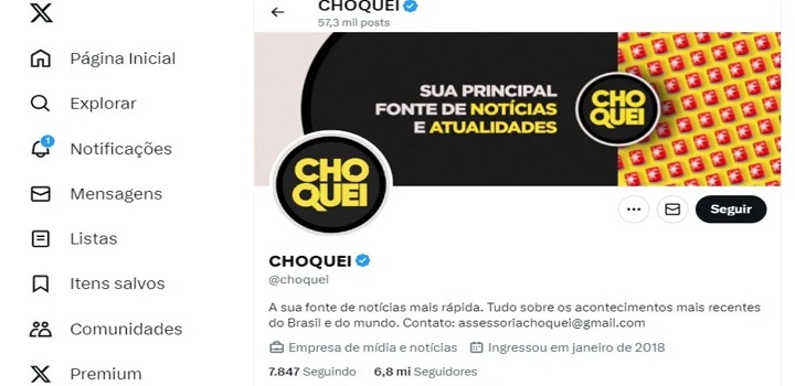 pagina choquei fake news