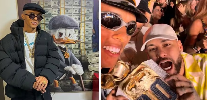 Neymar ganha cordão de R$ 2 milhões de 'influenciador' investigado pela PF por lavagem de dinheiro: vídeo