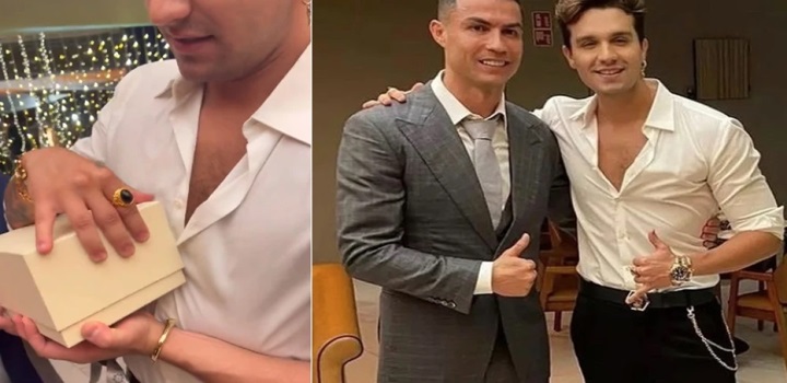 Luan Santana ganha presente de luxo de Cristiano Ronaldo avaliado em quase meio milhão; vídeo