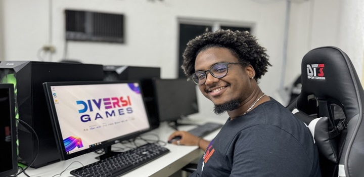 Projeto de inclusão social que promove acesso à cultura gamer, DiversiGames inaugura primeiro centro de formação, em Benfica, no Rio, no dia 31 de janeiro