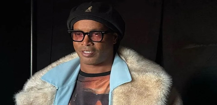 Ronaldinho Gaúcho desfilou na semana de moda masculina em Paris Reprodução/Instagram